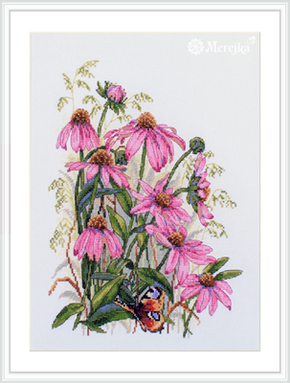 Cross stitch kit Coneflowers - Merejka