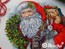 Borduurpakket Santa with Wreath - Merejka