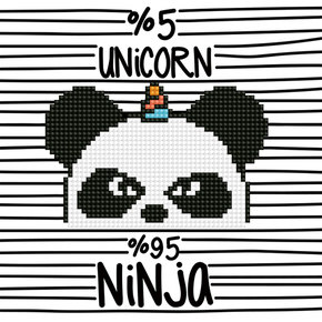 Diamond Art Ninja Panda-corn - Leisure Arts