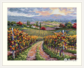 Cross stitch kit Vineyard Hill - Merejka