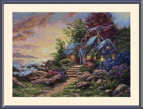 Cross stitch kit Seaside Hideaway - Merejka