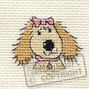 Cross Stitch Kit Fifi the Dog - Mouseloft