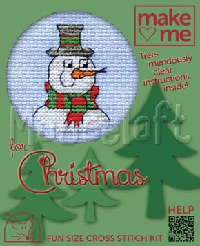 Cross stitch kit Snowman - Mouseloft