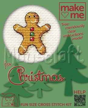 Borduurpakket Gingerbread Man - Mouseloft