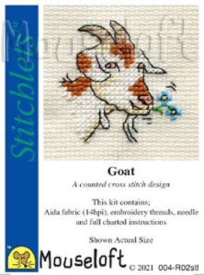 Cross stitch kit Goat - Mouseloft