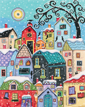 Cross stitch kit Snow Falling - RTO