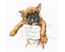 Cross stitch kit In Palms - French Bulldog - RTO