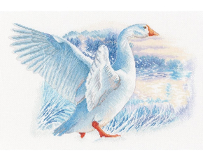 Cross stitch kit Snow Goose - RTO