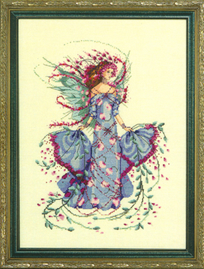 Cross Stitch Chart October Opal Fairy - Mirabilia Designs