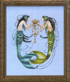 Cross Stitch Chart The Twin Mermaids - Mirabilia Designs