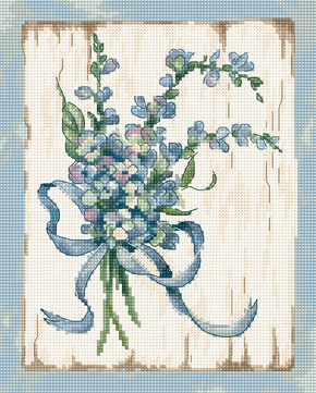 Cross stitch kit Blue I  - Leti Stitch