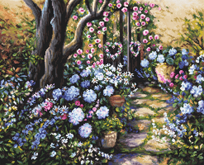 Cross stitch kit Wonderland Garden - Leti Stitch