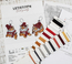 Cross stitch kit Christmas Tigers Toys kit of 3 pieces - Leti Stitch