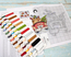 Cross stitch kit Christmas Ornaments Kit nr. 4 / 5 pcs - Leti Stitch