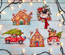 Cross stitch kit Christmas Ornaments Kit nr. 4 / 5 pcs - Leti Stitch