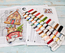 Cross stitch kit Christmas Ornaments Kit nr. 4 / 5 pcs - Leti Stitch