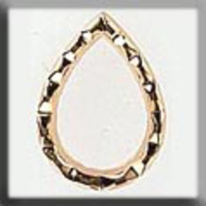 Glass Treasures Open Faceted Teardrop-Gold - Mill Hill