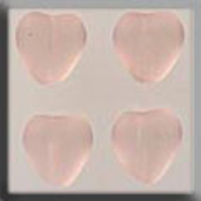 Glass Treasures Medium Chnld Heart-Matte Rosalin - Mill Hill