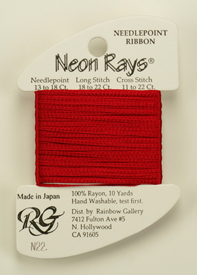 Neon Rays Crimson - Rainbow Gallery