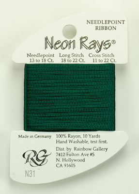 Neon Rays Forest Green - Rainbow Gallery