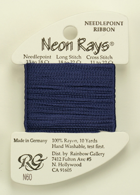 Neon Rays Navy Blue - Rainbow Gallery