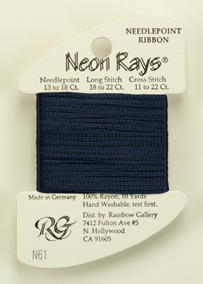 Neon Rays Midnight Blue - Rainbow Gallery