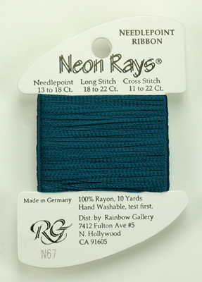 Neon Rays Dark Teal - Rainbow Gallery