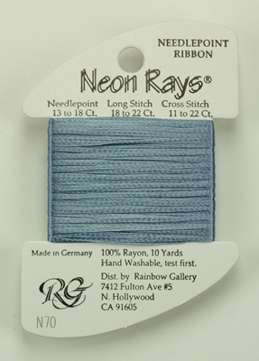 Neon Rays Pale Denim - Rainbow Gallery