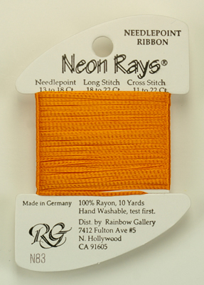 Neon Rays Tangerine - Rainbow Gallery