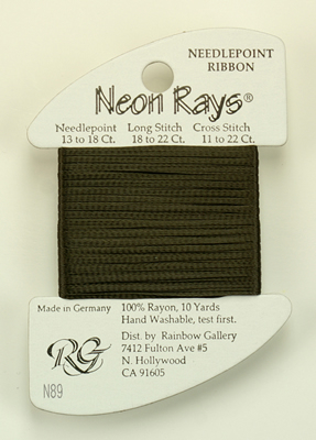 Neon Rays Deep Olive - Rainbow Gallery