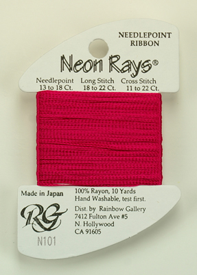 Neon Rays Rose - Rainbow Gallery