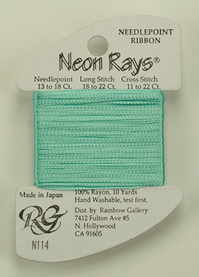 Neon Rays Lite Sea Foam - Rainbow Gallery