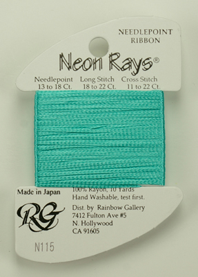 Neon Rays Sea Foam - Rainbow Gallery