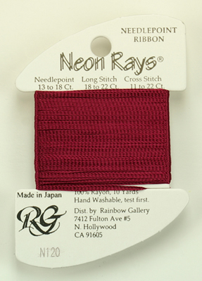 Neon Rays Merlot - Rainbow Gallery