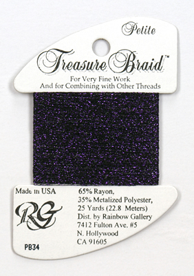 Petite Treasure Braid Deep Purple - Rainbow Gallery