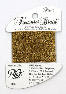 Petite Treasure Braid Antique Gold - Rainbow Gallery