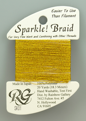 Sparkle Braid Yellow Gold - Rainbow Gallery