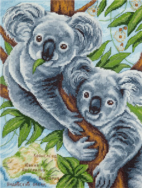 Borduurpakket Fluffy Koalas - PANNA