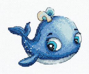 Cross stitch kit Leo the Whale - PANNA