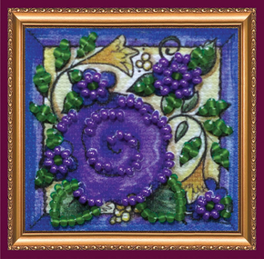 Bead Embroidery kit Flower Carpet - Abris Art