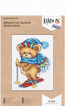 Cross stitch kit Skiing Bear - PANNA