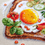 Borduurpakket Fried Eggs Toast - Magic Needle