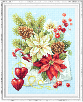 Cross stitch kit Merry Christmas! - Magic Needle