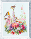 Cross stitch kit Singing Robins - Magic Needle