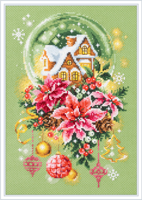 Cross stitch kit Snow Globe - Magic Needle