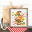 Cross stitch kit Burger Lunch - Magic Needle