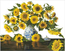 Diamond Dotz Sunflowers in a china vase - Needleart World