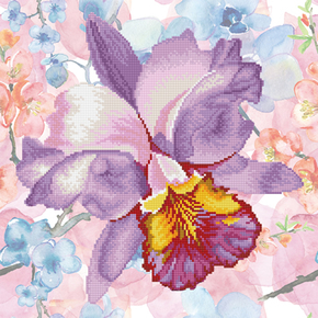 Diamond Dotz Sparkle Garden Mauve  - Needleart World