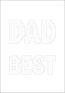 Diamond Dotz Greeting Card Best Dad - Needleart World