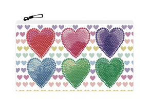 Diamond Dotz Etui met rits - Love Hearts - Needleart World